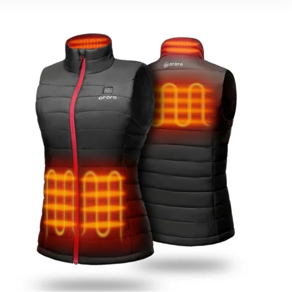 Women's Ororo Heated Black Puffer Vest